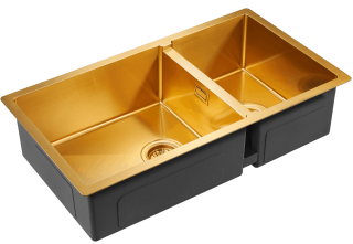 Мойка кухонная Paulmark Osser PM527844-BG брашированное золото